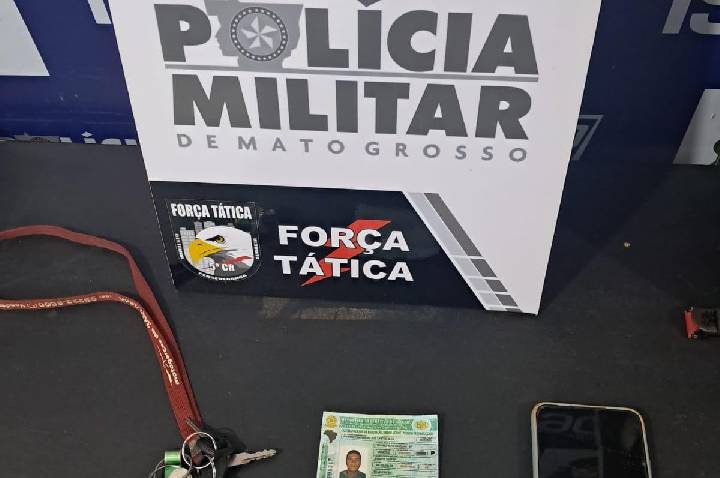 Após fuga, motociclista causa acidente e é preso pela Força Tática em Barra do Garças