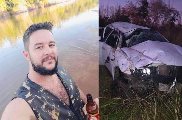 Empresário conhecido em Barra do Garças morre em capotamento na MT-100; duas pessoas perderam a vida