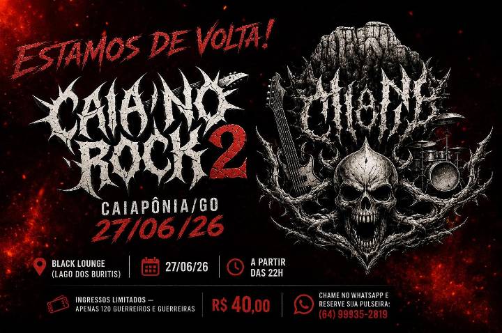 Festival de Rock em Caiapônia reúne bandas autorais e aposta em experiência intimista para o público