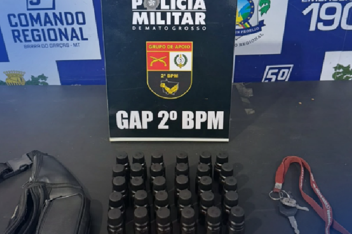 GAP prende homem suspeito de vender “loló” nas proximidades de boate em Barra do Garças