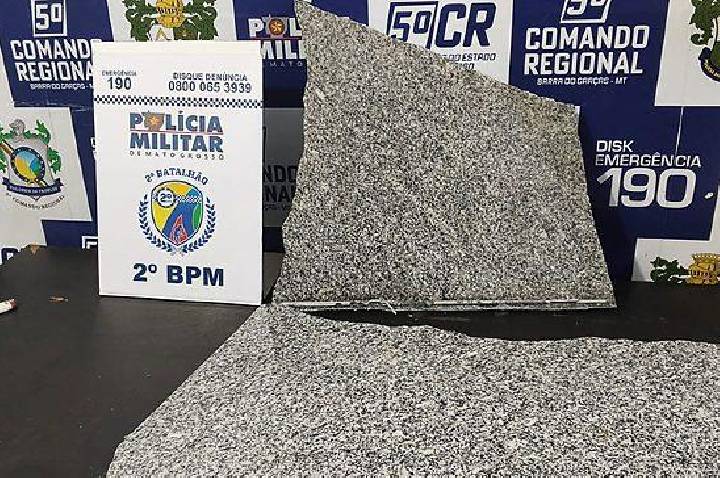 Homem é preso por furto de mármore em agência bancária de Barra do Garças