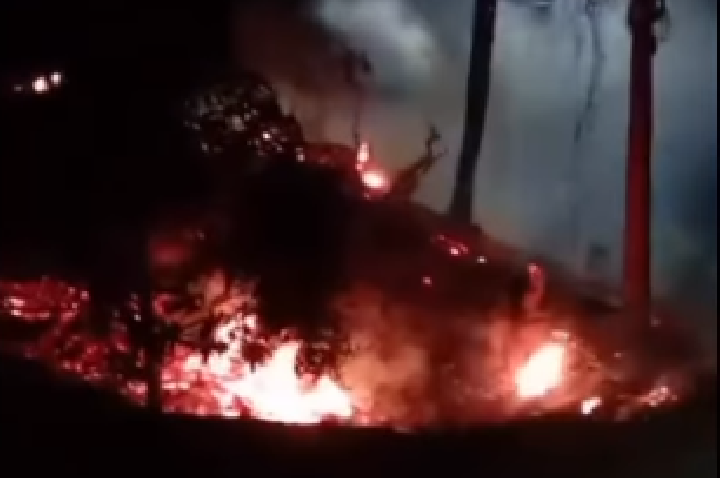Incêndio em área de mata chama atenção no bairro União, em Barra do Garças