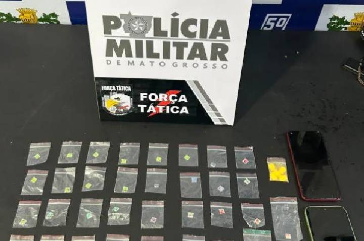 Mulher e adolescente são flagrados com substâncias semelhantes a LSD e ecstasy durante abordagem em Barra do Garças