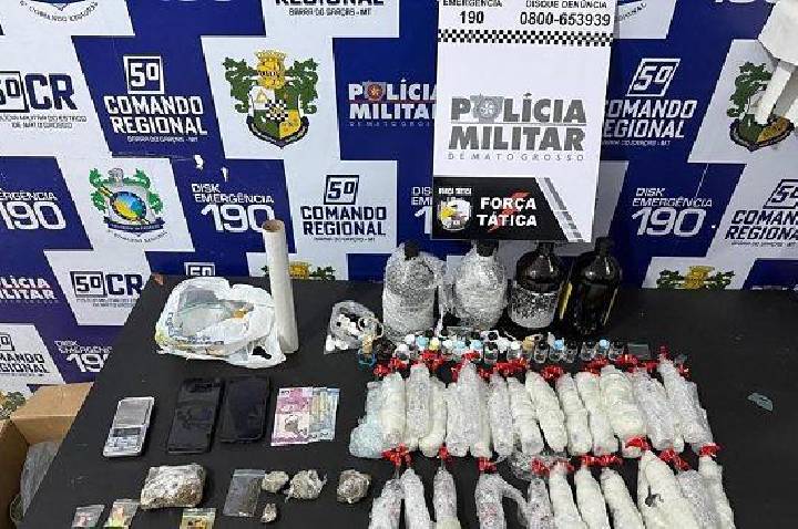 Polícia descobre laboratório de drogas sintéticas e prende quadrilha em Barra do Garças