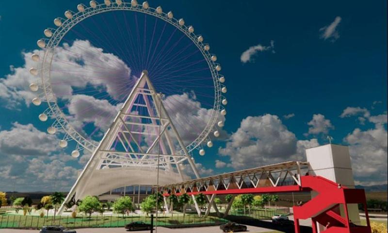 Chegada de peças da roda-gigante em Cuiabá reforça expectativa por novo polo de turismo e lazer no Estado