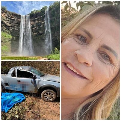 Empresária de MT morre em capotamento em estrada de chão a caminho de cachoeira