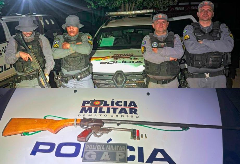 Prisão em Barra do Garças: suspeito de violência doméstica mantinha armas de fogo