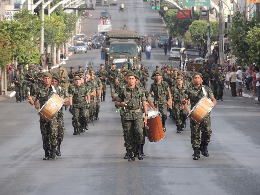 Desfile cívico-militar será realizado neste domingo (07) em Barra do Garças