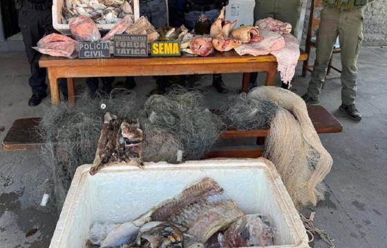 Dono de pousada na região Araguaia é preso com 77 kg de pescado ilegal e animais silvestres