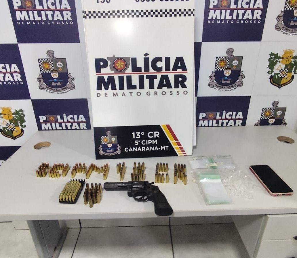 Homem ameaça ex-companheira e é preso por posse ilegal de arma de fogo