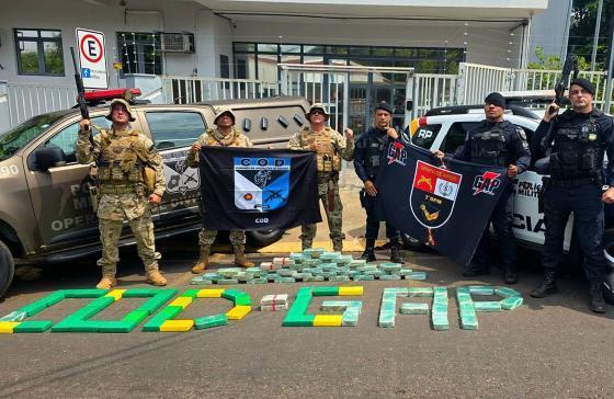 Polícias Militares de Mato Grosso e Goiás apreendem 95 quilos de drogas e causam R$ 15 milhões de prejuízo ao crime