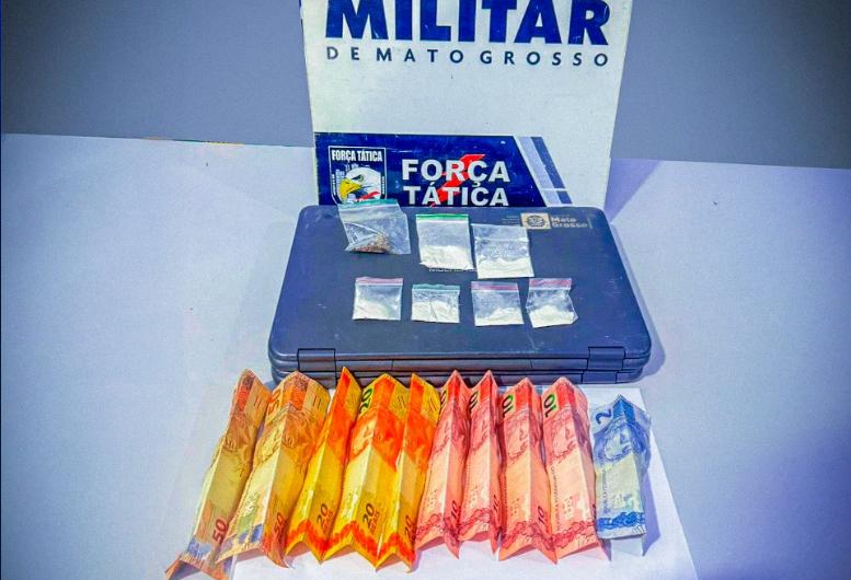 Força Tática fecha dois pontos de tráfico de drogas em uma única noite em Barra do Garças