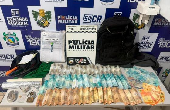 Homem suspeito de envolvimento em furto no Sicoob é preso com R$ 11 mil