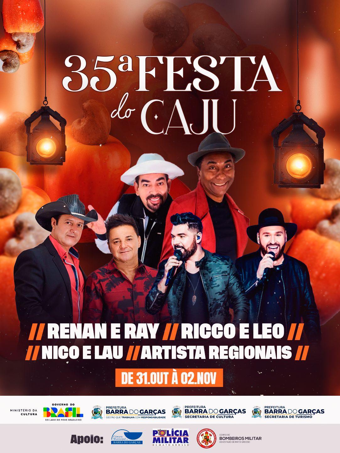 VOADEIRA: 35ª Festa do Caju começa nesta sexta-feira (31)
