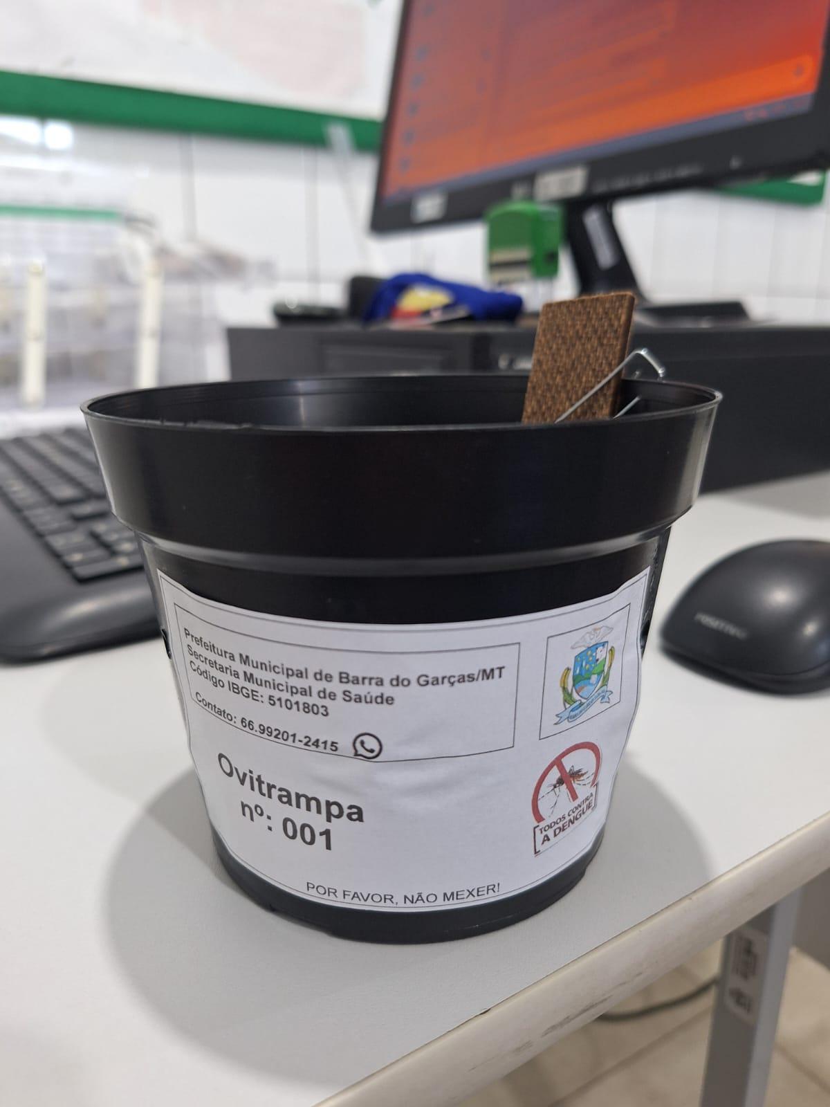 Armadilhas para Aedes aegypti integram ações de monitoramento do mosquito, em Barra do Garças