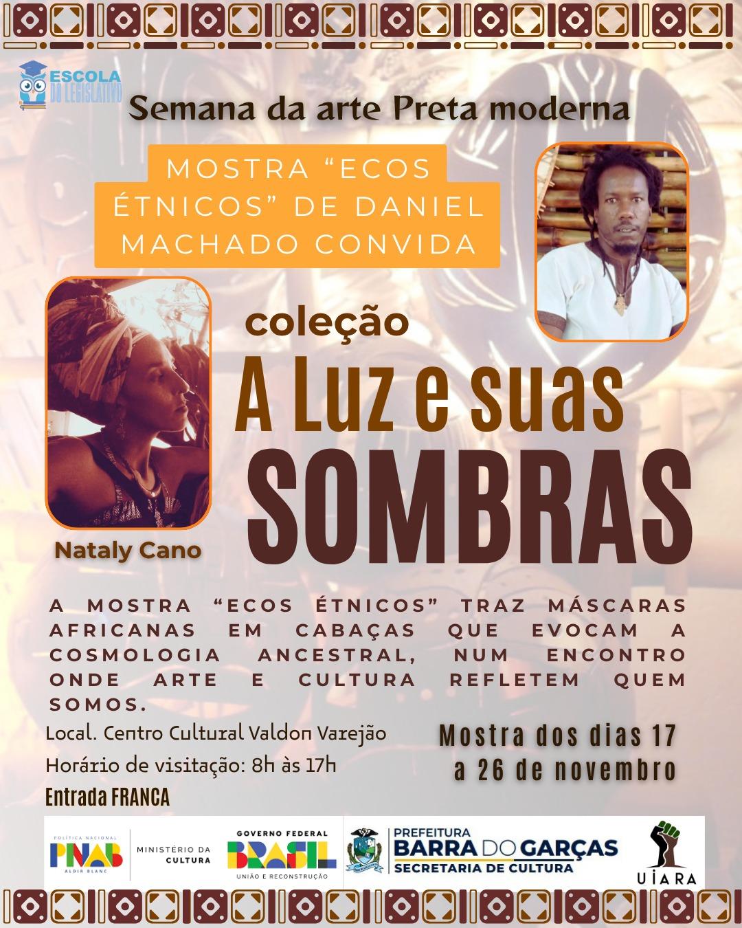 Mostra “Ecos Étnicos” abre programação da Semana da Arte Preta Moderna em Barra do Garças