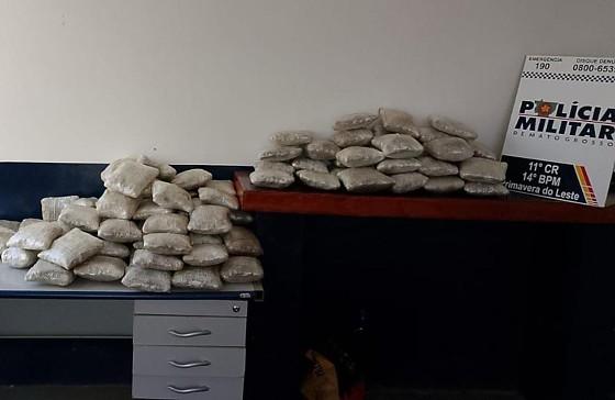 Operação com Polícia do MT apreende mais de 90 quilos de skunk e causa prejuízo R$ 348 mil às facções criminosas