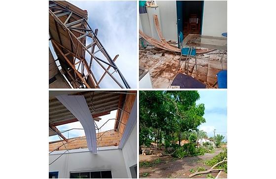 Vendaval causa destruição em General Carneiro, e Prefeitura se mobiliza para atender famílias