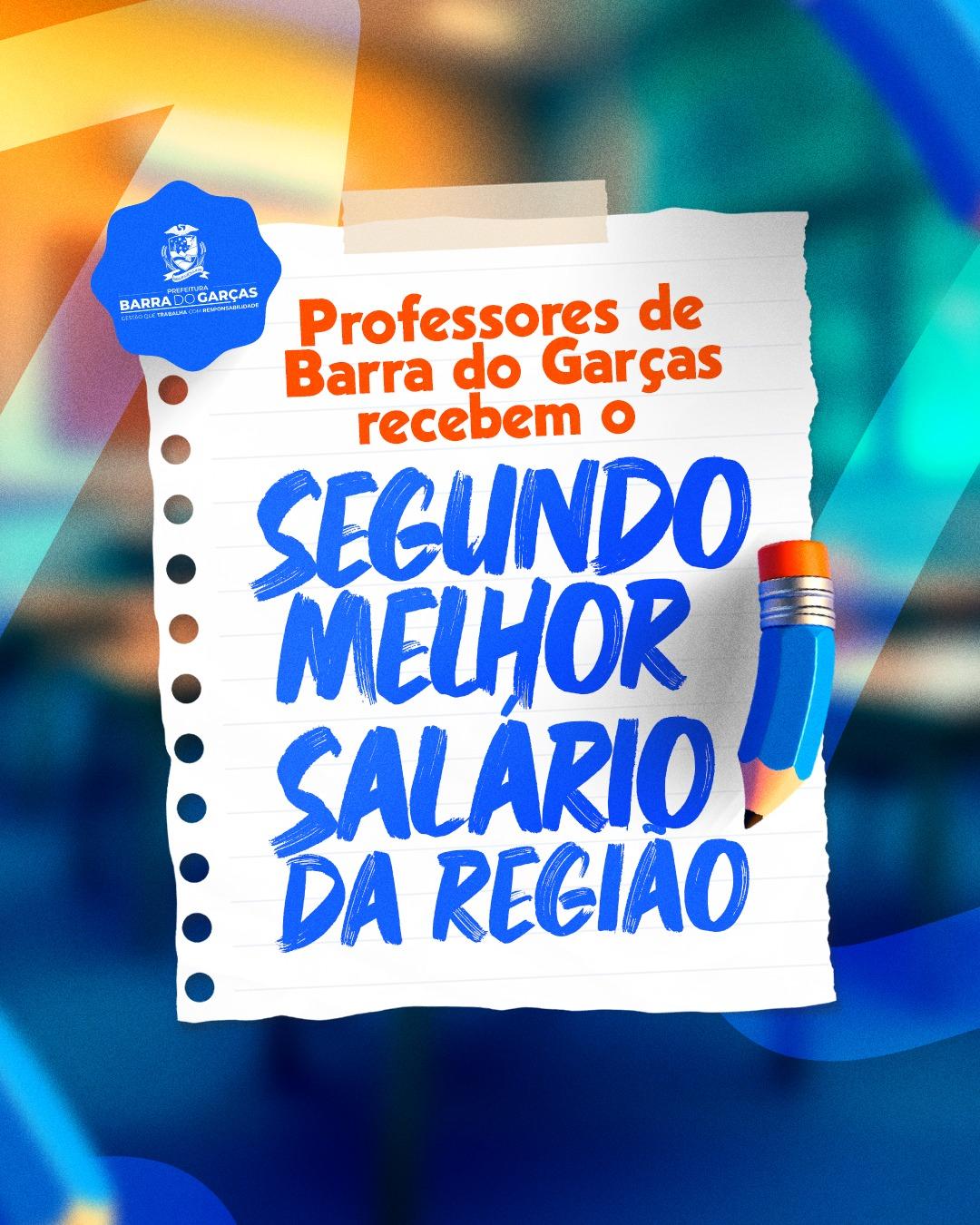 Barra do Garças tem segundo melhor salário de professores municipais da regional