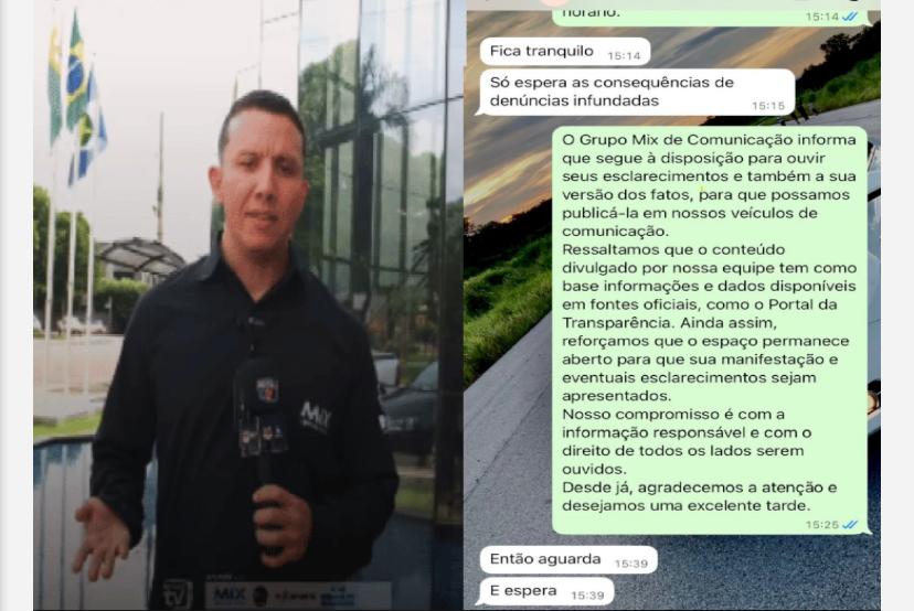 VEJA PRINTS: Jornalista registra boletim após relatar ameaças de ex-prefeito investigado em denúncias