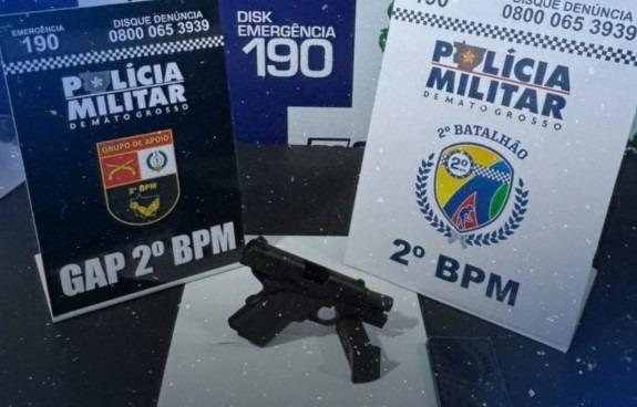 Homem armado é preso por ameaças e outros crimes no Jardim Araguaia em Barra do Garças