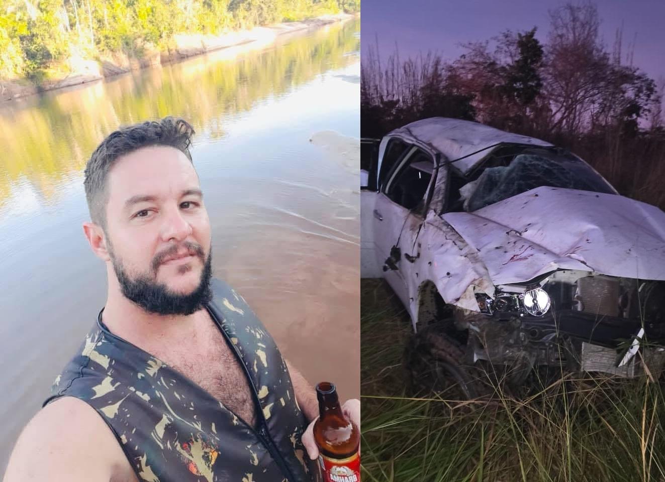 Empresário conhecido em Barra do Garças morre em capotamento na MT-100; duas pessoas perderam a vida