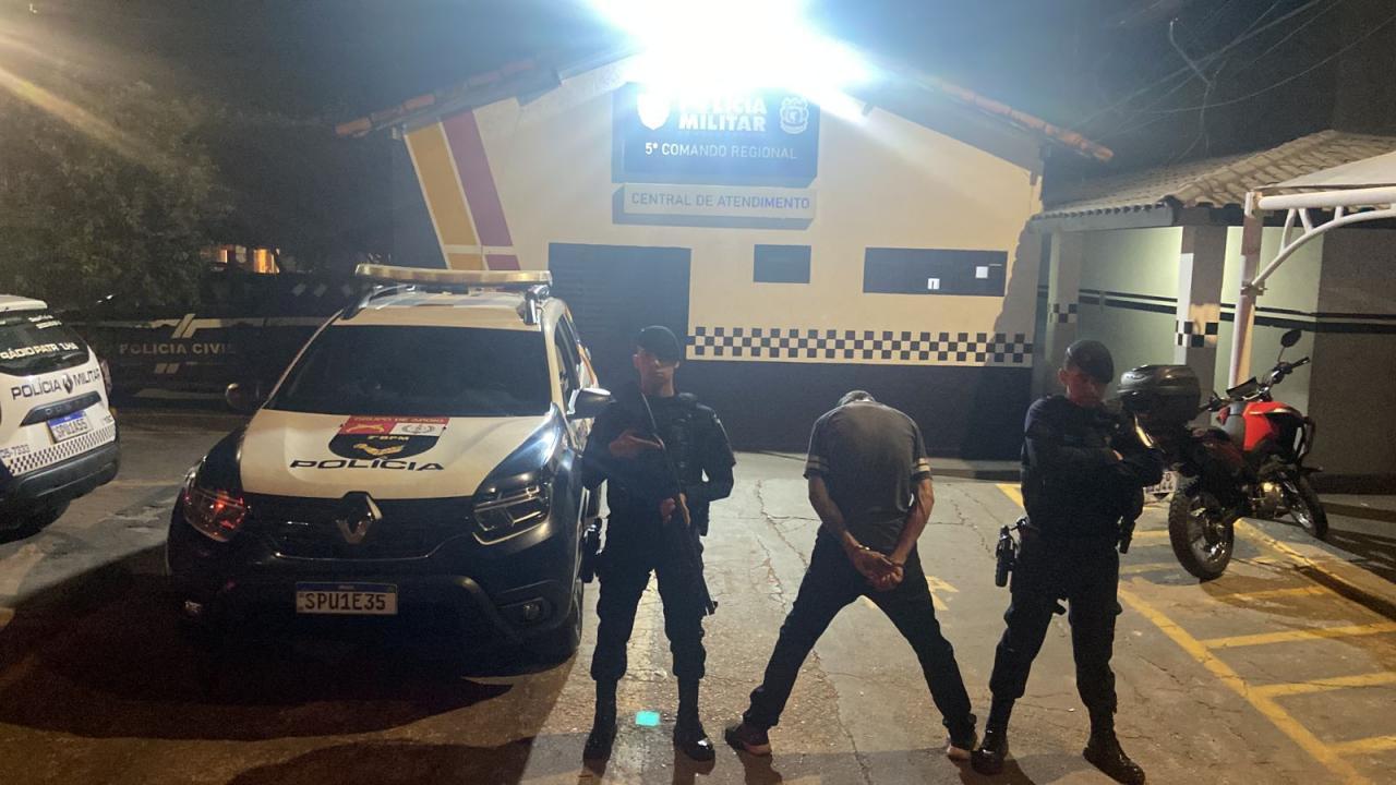 Foragido por homicídio é capturado pela PM durante patrulhamento em Barra do Garças