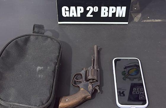 Polícia Militar prende homem e apreende arma de fogo em Barra do Garças