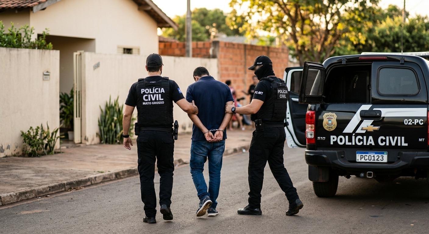  Polícia Civil de Torixoréu prende homem em flagrante por violência sexual e física contra própria filha