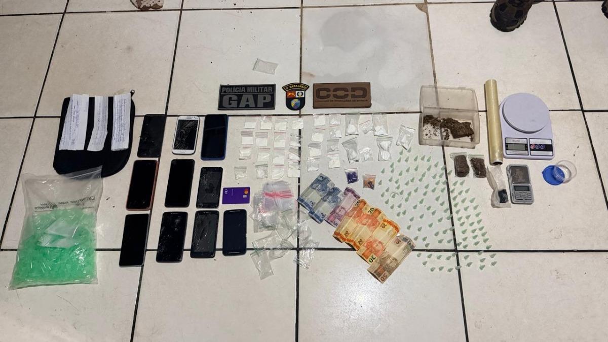 PM de MT e GO prendem suspeitos por tráfico e apreendem drogas em Barra do Garças